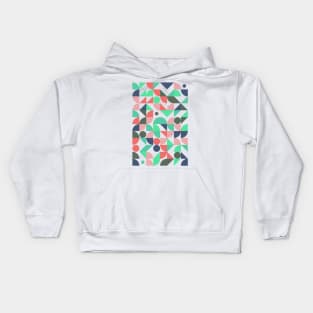 Colourful Geometric Animated Pattern Kids Hoodie